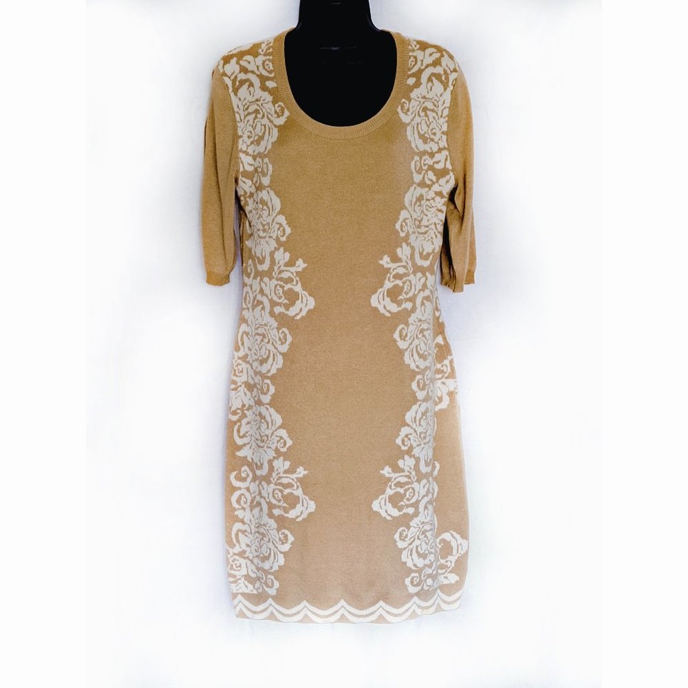 Allison Brittney Women's Khaki Sweater Dress Size M